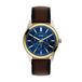 FOSSIL Analoog horloge blauw / bruin / goud