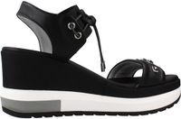 Nero Giardini Tamigi Elastico Poli.Milena 7854 Zep Sandalen Zwart Leer Dames Maat 36