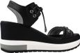 Nero Giardini Tamigi Elastico Poli.Milena 7854 Zep Sandalen Zwart Leer Dames Maat 36