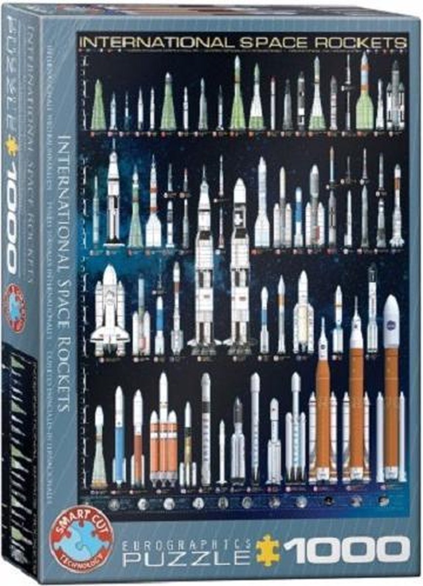 Eurographics Puzzel 1000 stukjes - International Space Rockets