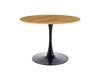 Table ronde noire et bois 90cm