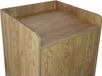 Bol Poubelle en Plateau Support Chêne Clair Bois Poubelle Boîtier Armoire à Poubelles Horeca Restaurant Événements Commerciaux - 55x56x117 cm - MDF Mélamine 100 L Litres INCLUS Autocollants Vinyle, Rabat Inclinable 90°