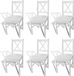 vidaXL Stoelen 6 stuks grenenhout wit