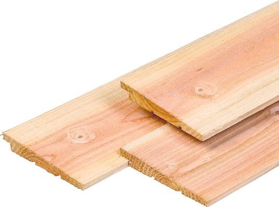 Merkloos Douglas Zweeds rabat onbehandeld 500 cm 2 cm