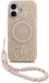 Guess IML Flowers Allover hoesje voor iPhone 17 - MagSafe compatibel en met koord - Roze