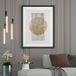 Soleil Design Affiche - 21x29,7 cm - Bordure noire et blanche