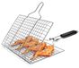 Panier BBQ Inox avec Poignée Pliante pour Poisson et Légumes