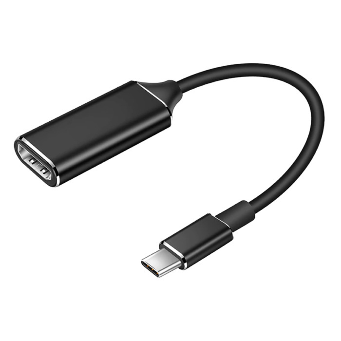 Kebidu USB-C naar HDMI Converter Adapter Kabel - 4K 30Hz High Speed Zwart