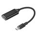Kebidu USB-C naar HDMI Converter Adapter Kabel - 4K 30Hz High Speed Zwart