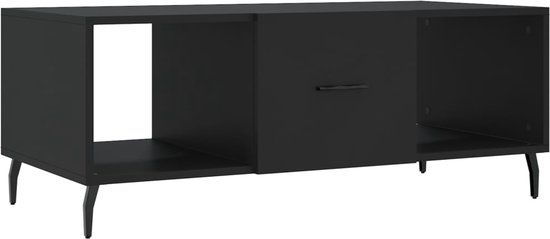 vidaXL Salontafel 102x50x40 cm bewerkt hout zwart