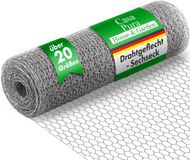 FLOORDIREKT Tuingaas - Tuinhek - Gegalvaniseerd - Maaswijdte: 13 mm - Hoogte: 50 cm - Lengte: 10 m