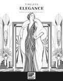 Timeless Vintage fashion coloring book for adults