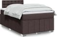 Maison Exclusive - Sommier À Lattes De Lit Et Matelas Marron Foncé 120x190cm Tissu