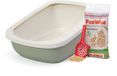 Peewee EcoGranda XXL Kattenbak Systeem Startpakket - Saliegroen/Crème