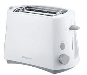 Cloer 331 - Broodrooster - 2 sneetjes - 825W - Wit