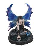 Nemesis Now Immortal Flight Fairy Beeldje, Blauw, 18.4cm
