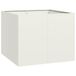 VidaXL Plantenbak 100x100x80 cm staal wit