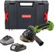 Procraft PGA22-BB accu haakse slijper 20 V 125 mm borstelloos + 1x accu 2,0 Ah + oplader + RHINO-gereedschapskoffer