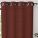 Soleil d'ocre Curtain with Eyelets, Pure Cotton, 135 x 300 cm, Panama Brick