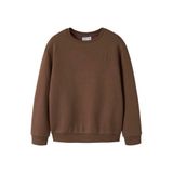 NAME IT KIDS sweater met borduursels - donkerbruin