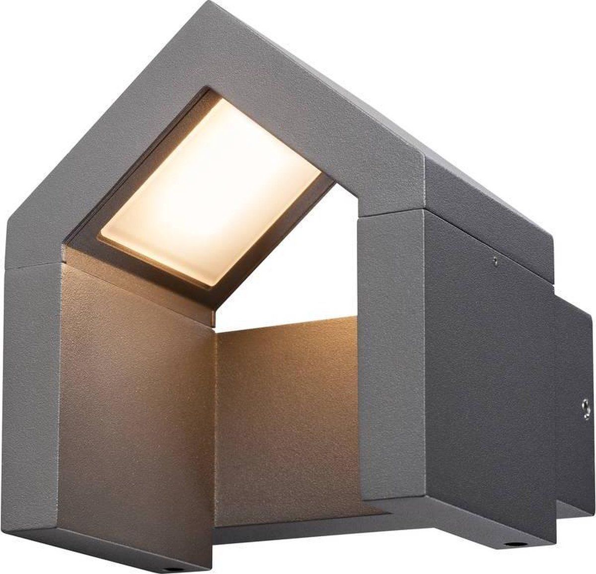 SLV Rascali Buiten Wandlamp - Antraciet - Aluminium - E27
