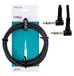 GEWA patchkabel Basic Line 0,9m zwart 6,3 mm haakse stekker stereo - 6,3 mm haakse stekker stereo