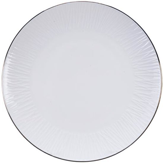 Tokyo Design Studio - Nippon White Gold Rim Plate 19cm Lines