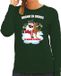 Bellatio Decorations Shoppartners Bv Foute Kerst sweater / kersttrui Drank en drugs groen voor dames - Kerstkleding / Christmas outfit XXL