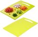 Plasticforte Planche à découper de cuisine - 2x - vert citron - 27 x 16 cm - plastique