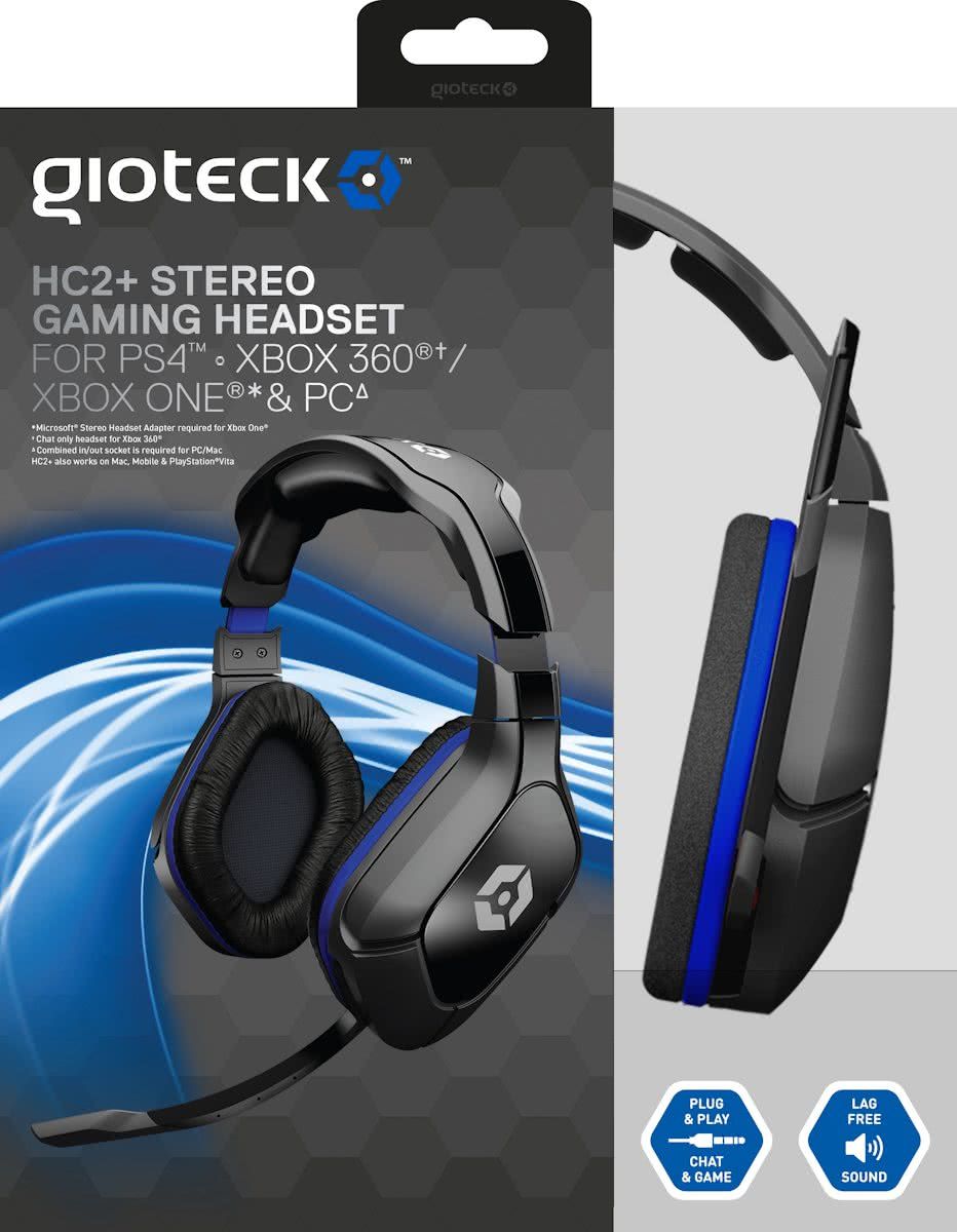 Gioteck HC2 Wired Stereo Headset - PS4 / Xbox One / PC / MAC / Xbox 360