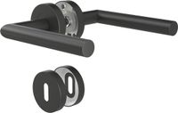 Ibenzoa® Deurklinkset voor Binnendeuren Mat Zwart RVS