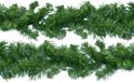 Everlands Dennenslinger/dennen guirlande - 2x - groen - 270 x 9,5 cm - PVC - 180 tips