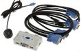 KALEA-INFORMATIQUE KVM-switch voor 2 pc's. VGA-monitor, toetsenbord en USB-muis, met afstandsbediening en KVM-kabels meegeleverd.