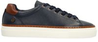 No Stress - Heren - Donkerblauwe leren sneakers - Maat 46