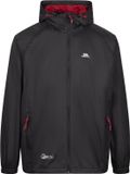 Trespass Qikpac regenjas - Unisex - XXS - Zwart/Rood