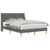 vidaXL Bedframe - Effen - met - hoofdeinde - verbindingplaat