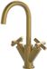 Hotbath Chap C104 wastafelmengkraan met draaibare uitloop geborsteld messing PVD