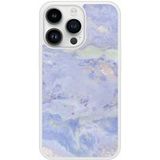 Apple iPhone 14 Marbre bleu Verstevigd hoesje met sublimatie bedrukking
