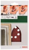Bosch set de 5 feuilles abrasives pour ponceuses multifonctions 100 x 170 mm - grain 60