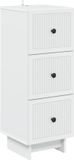 vidaXL Ladekast Wit 33 x 34,5 x 90 cm Bewerkt hout