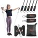 Sunny Health & Fitness Premium weerstandsbandenset met deurankers, polsbanden, handgrepen en draagtas - oefenstretchbanden voor krachttraining, spierherstel, yoga en meer - NO. 089-COMBO