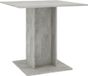 Table à manger bois traité gris béton 80x80x75 cm