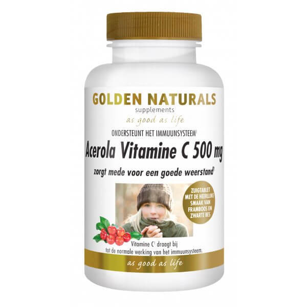 Golden Naturals Acerola Vitamine C 500 mg Tabletten 100 st