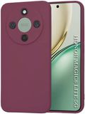 Techsuit Hoesje geschikt voor HONOR Magic8 Lite - Soft Flex Silicone Back Cover - Plum Red