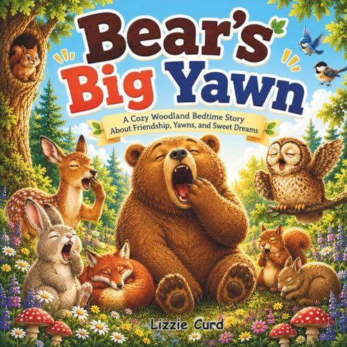 Bear's Big Yawn: A Cozy Woodland Bedtime Story About Friendship, Yawns, and Sweet Dreams