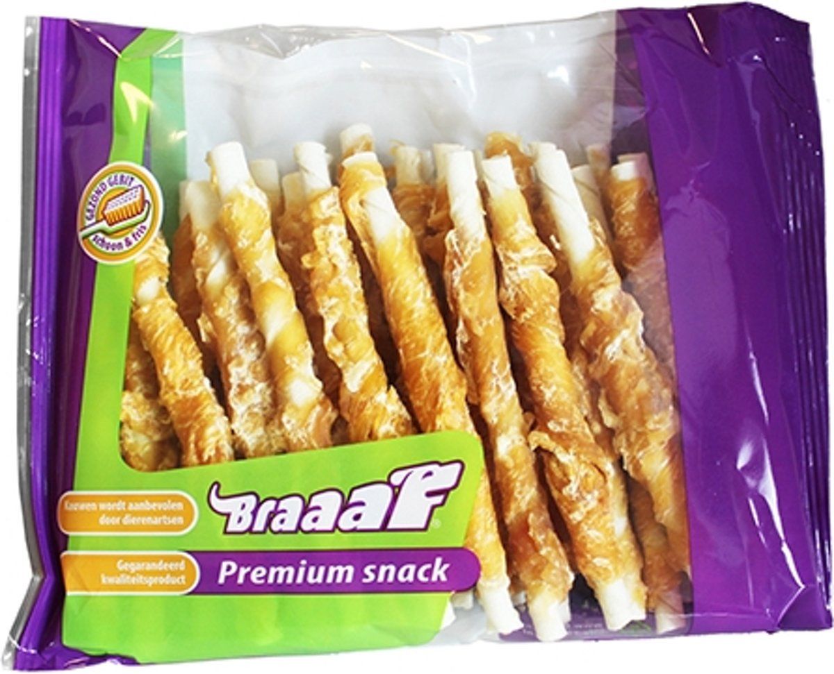 Braaaf roll sticks met kip 12,5 cm - 1 ST Ã 30 ST