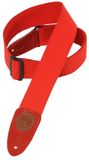 Levys Leathers katoenen gitaarband, rood