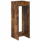 vidaXL Plantenstandaard Gerookt eiken 30 x 30 x 80 cm Bewerkt hout