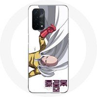 Maniacase Etui voor Oppo A74 5G Saitama One Punch Man Anime Poster