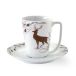 Wik & Walsøe Tasse et soucoupe Alveskog 20 cl brun